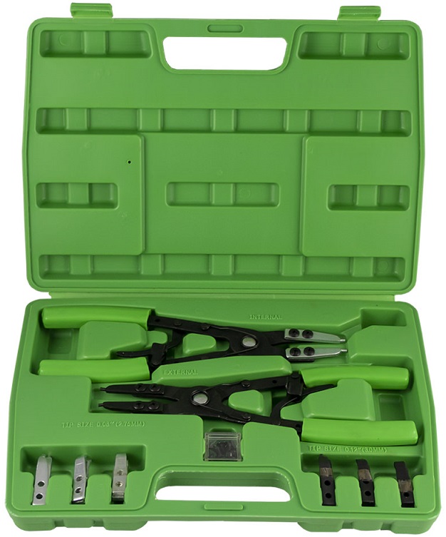 Set 2 clesti Seger cu varfuri interschimbabile JBM 53389, 16 varfuri drepte, 15 grade, 45 grade, 90 grade, 8 suruburi, cutie depozitare