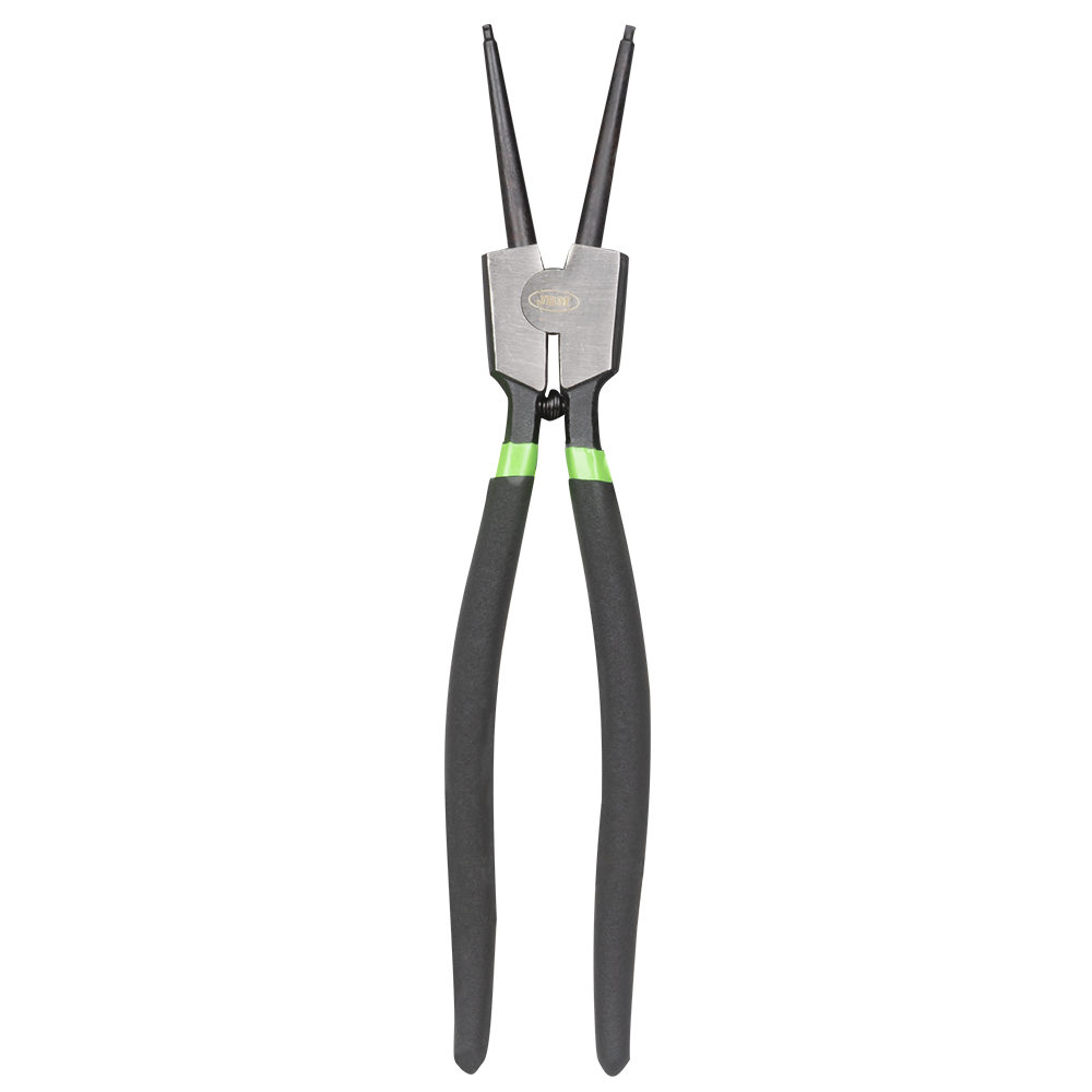 Cleste cu varf drept pentru sigurante seeger JBM 53547, deschidere exterior, lungime 13 inch, 330 mm, din crom vanadiu