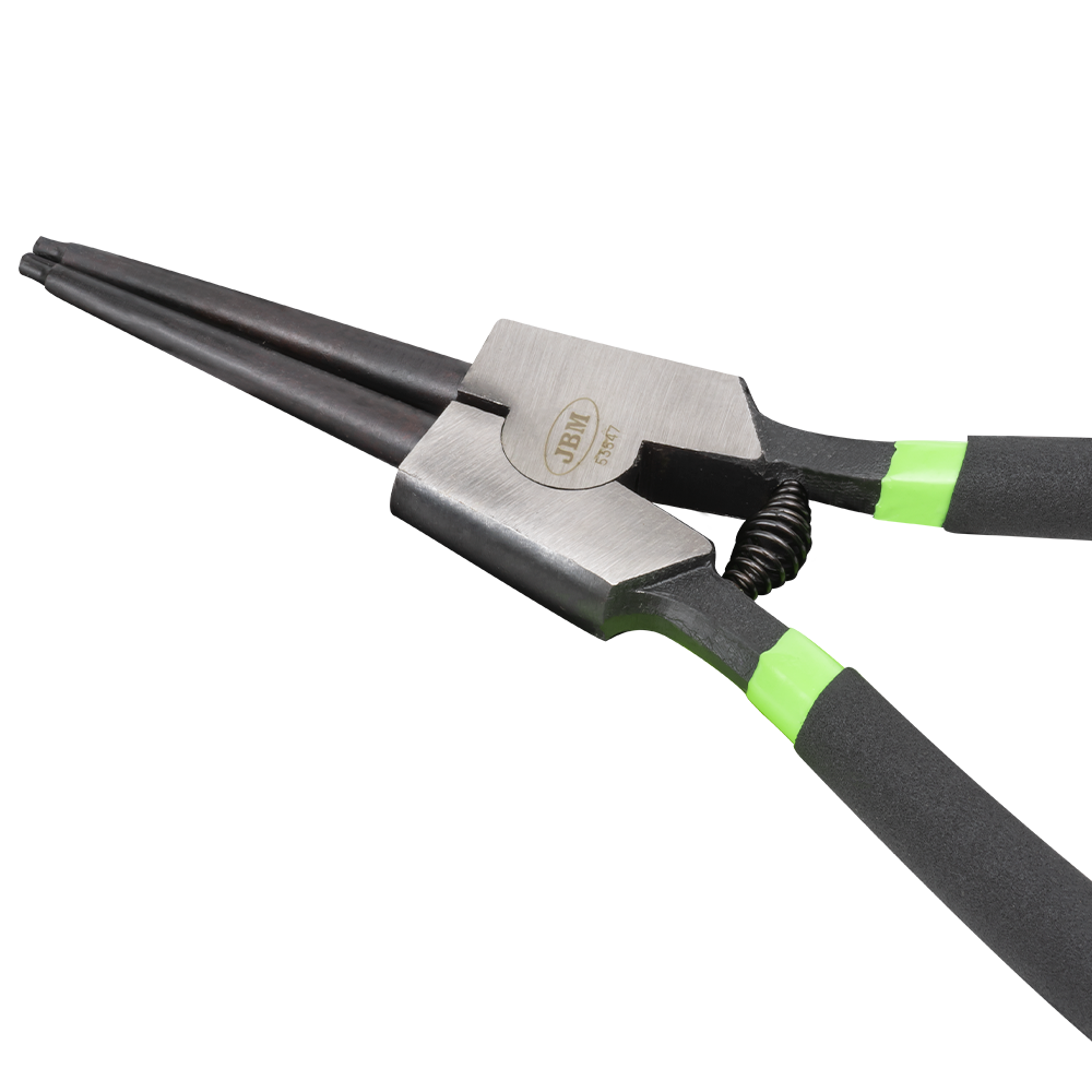 Cleste cu varf drept pentru sigurante seeger JBM 53547, deschidere exterior, lungime 13 inch, 330 mm, din crom vanadiu