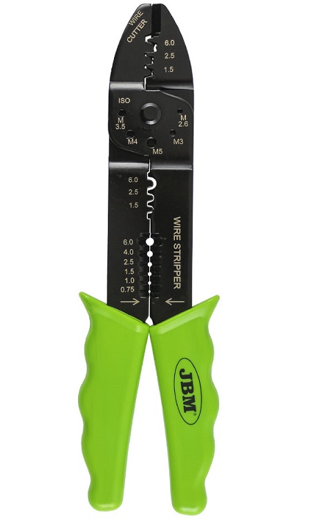 Cleste pentru sertizare terminale izolate si neizolate JBM 53932, lungime 230 mm/9 inch, manere cauciucate