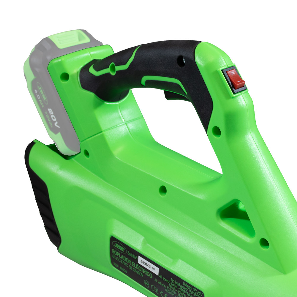 Suflanta pentru frunze pe acumulator JBM 60030, 20V, 280W, debit aer 312-520 mc/h, fara acumulator, fara incarcator
