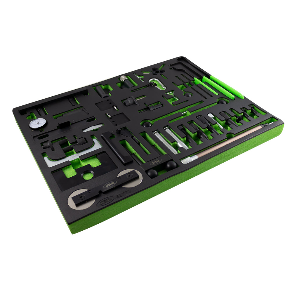 Kit scule distributie JBM 53772, pentru Ford, VAG, Mazda, Volvo, in modul spuma EVA cu fibra de carbon