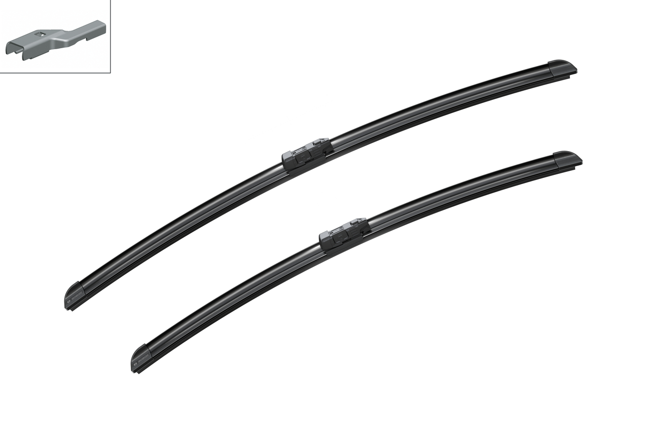Set 2 stergatoare parbriz BOSCH 3 397 007 854, lungime 575/650 mm, cu spoiler