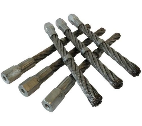 Set 6 perii metalice TEXAS 480090061097, lungime 20 cm, pentru masinile de maturat Texas Pro Weed 700/710