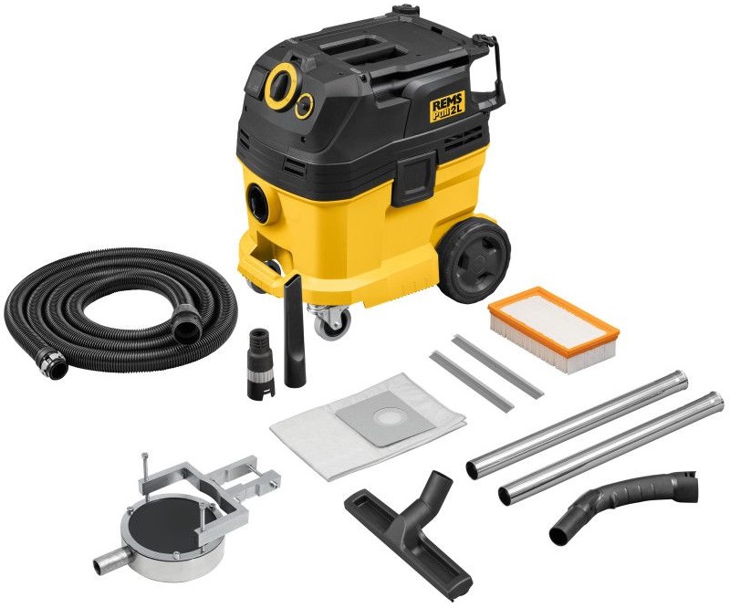 Aspirator profesional REMS Pull 2L 185603, 1200W, volum aer 143 m3/h, capacitate rezervor praf 31 litri, lichide 17 litri, cu accesorii