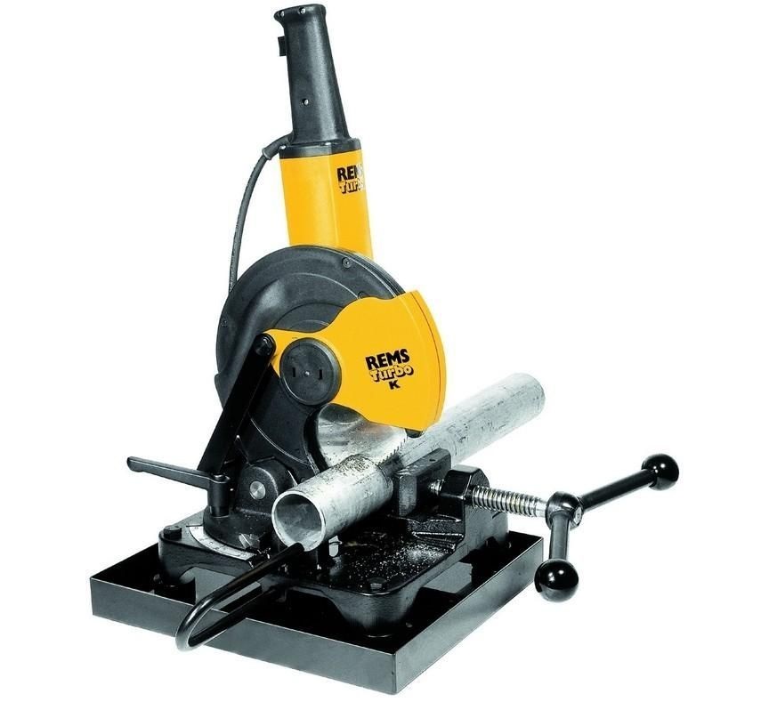 Fierastrau circular REMS Turbo K SuperPack 849X02, 1200W, 73-115 rpm, disc taiere metal 225mm, adancime taiere 78 mm, suport taiere