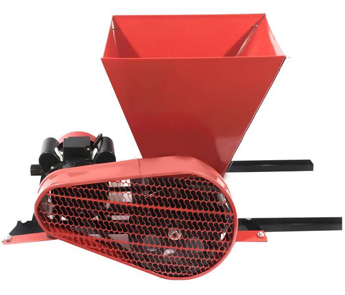 Zdrobitor electric pentru struguri ELEFANT HGP-60 15044, 700 W, 550 kg/h, 2900 rpm, cuva 30 litri, tambur poliamida