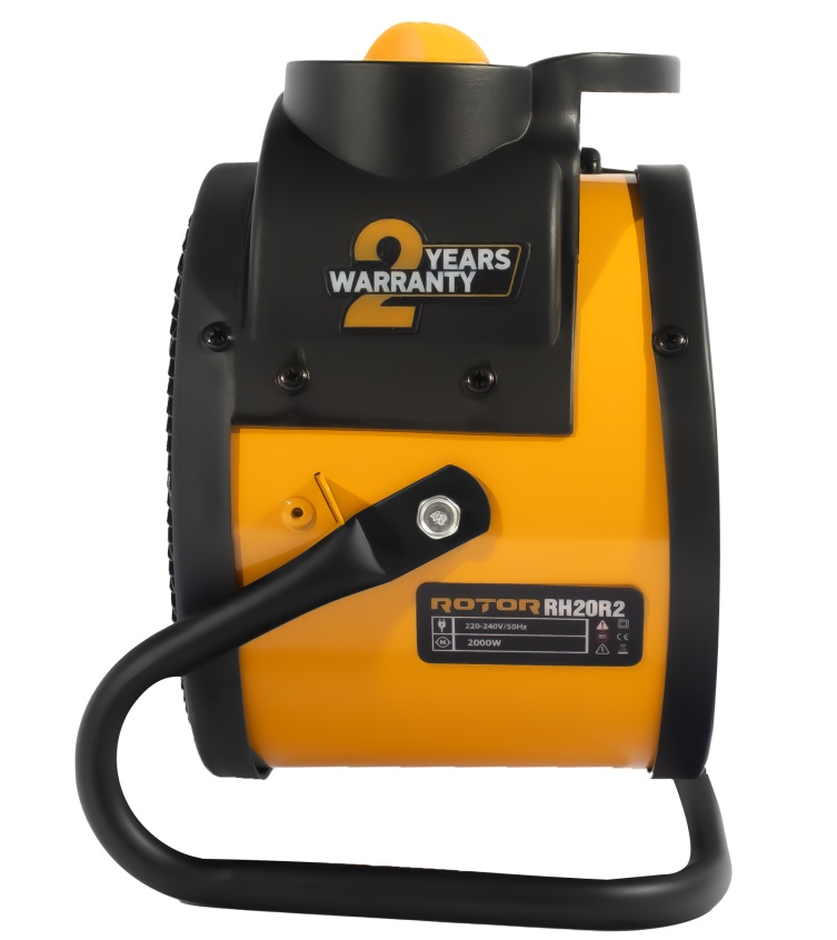 Aeroterma electrica ROTOR RH-20R2 17400, 2000 W, 3 trepte de putere, 20/1000/2000 W, suprafata incalzita 20 mp