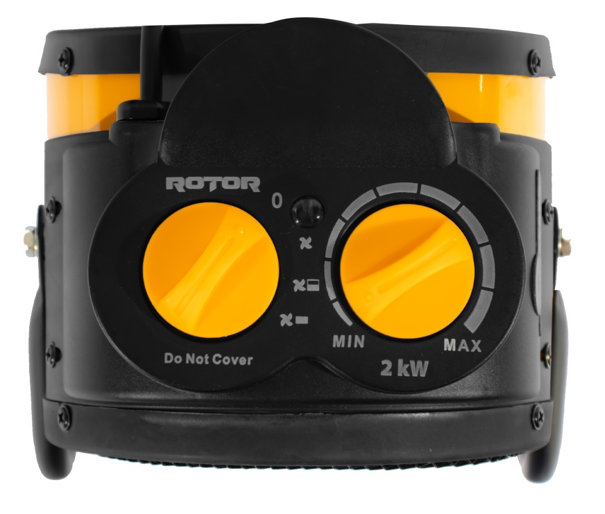 Aeroterma electrica ROTOR RH-20R2 17400, 2000 W, 3 trepte de putere, 20/1000/2000 W, suprafata incalzita 20 mp