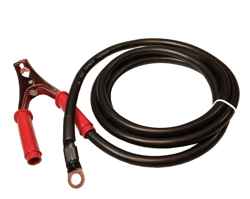 Cablu borne redresor DFC PROWELD 714031, 1x25 mmp, lungime 2 m, cleste plus