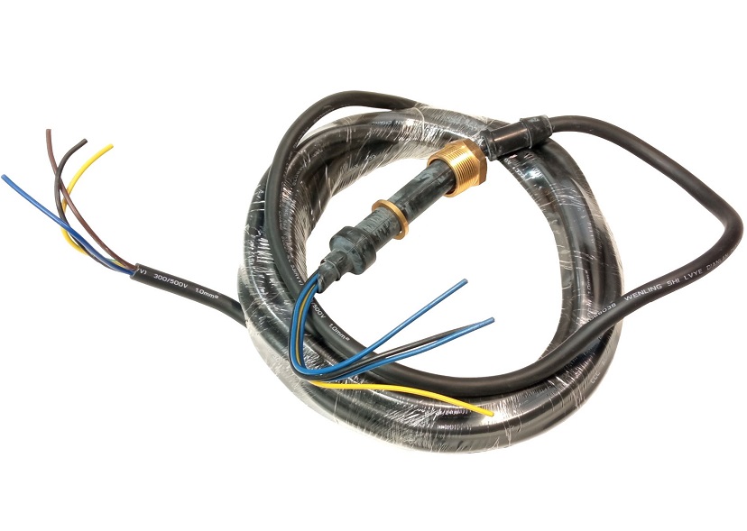 Cablu electric pentru pompa apa TAIFU TVXC30Cable, MYYM 4 x 1 mmp, lungime 6 m, fara stecher, mufa 18x20 mm, pentru pompele TVXC 20 si TVXC 30
