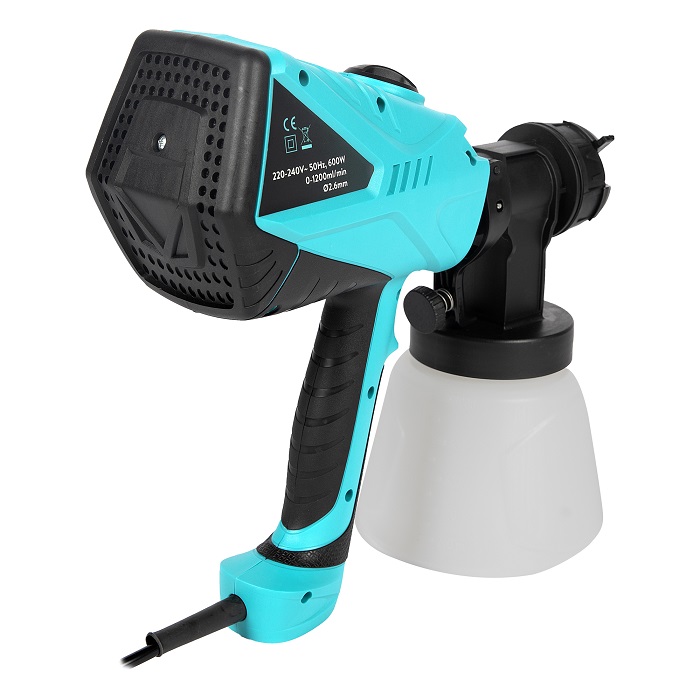 Pistol electric de vopsit Detoolz DZ-SE144, 600 W, 1200 ml/min, rezervor 1 litru, 4 duze