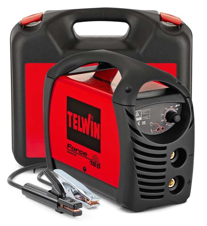 Invertor sudura MMA TELWIN Force 165 815857, 4.1 kW, 10 - 150 A, electrozi 1.6-4 mm, cutie transport