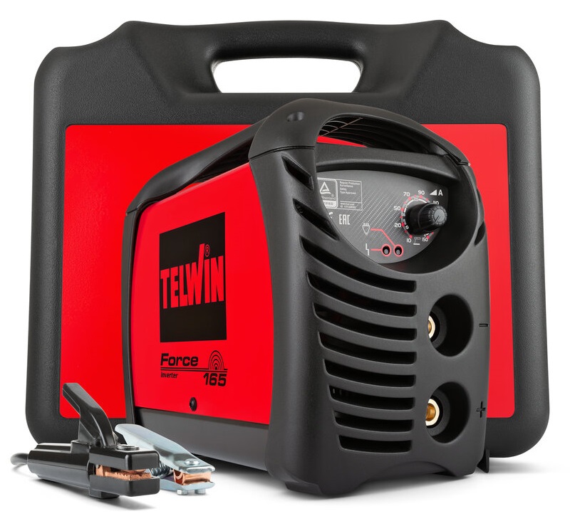 Invertor sudura MMA TELWIN Force 165 815857, 4.1 kW, 10 - 150 A, electrozi 1.6-4 mm, cutie transport