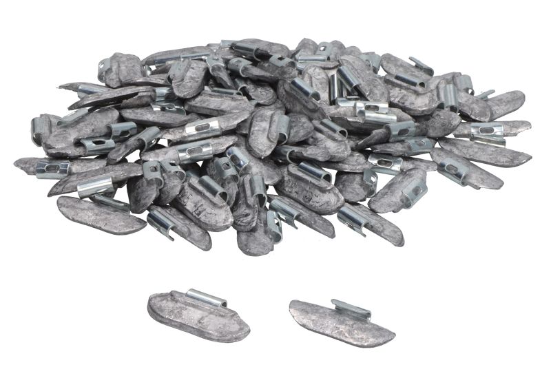 Set 100 contragreutati echilibrare roti HOFMANN 5101-0250-001, 25 grame, plumb, argintii, pentru autoturisme