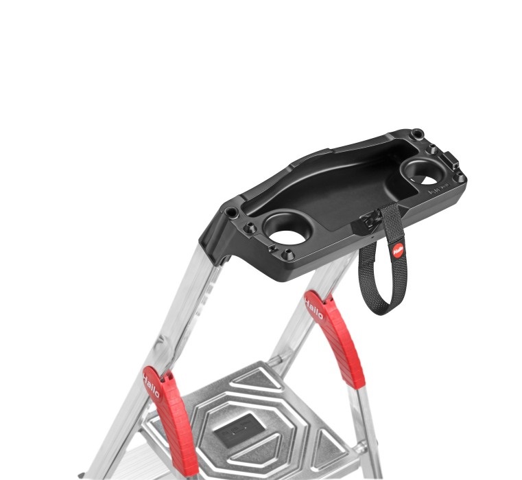 Scara pliabila HAILO ComfortLine 8040607, 6 trepte, greutate maxima sustinuta 150 kg, din aluminiu, picioare antiderapante, pentru uz casnic