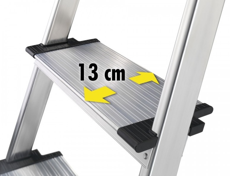 Scara pliabila HAILO ComfortLine 8040607, 6 trepte, greutate maxima sustinuta 150 kg, din aluminiu, picioare antiderapante, pentru uz casnic
