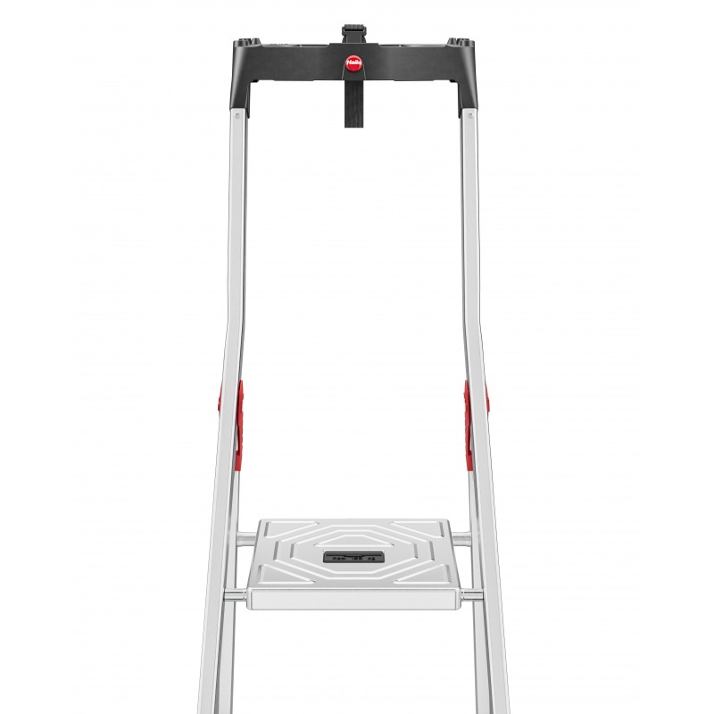 Scara pliabila HAILO ComfortLine 8040607, 6 trepte, greutate maxima sustinuta 150 kg, din aluminiu, picioare antiderapante, pentru uz casnic