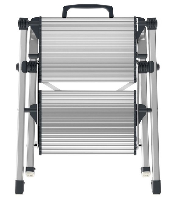 Scara pliabila HAILO MK80 ComfortLine 4310100, 2 trepte, greutate maxima 150 kg, aluminiu, picioare antiderapante
