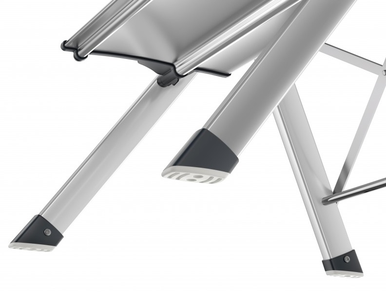 Scara pliabila HAILO MK80 ComfortLine 4310100, 2 trepte, greutate maxima 150 kg, aluminiu, picioare antiderapante