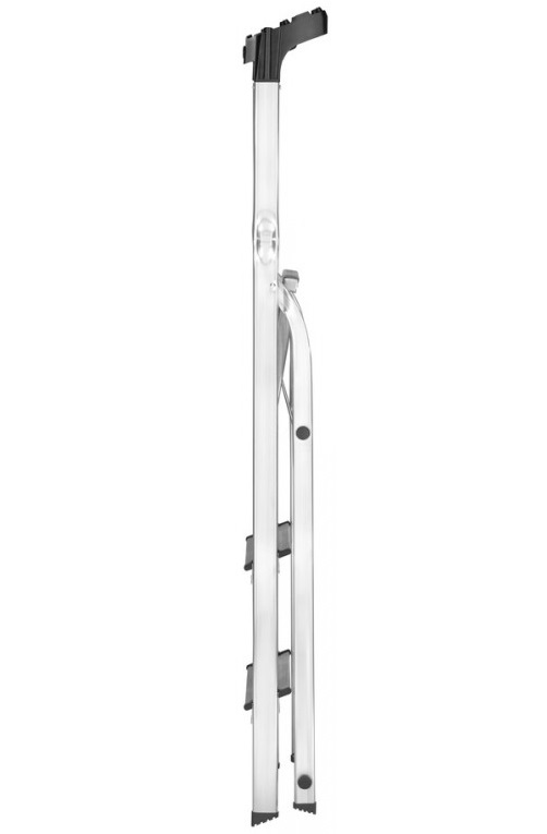 Scara pliabila HAILO StandardLine 8160307, 3 trepte, greutate maxima 150 kg, aluminiu, picioare antiderapante, tava multifunctionala, pentru uz casnic