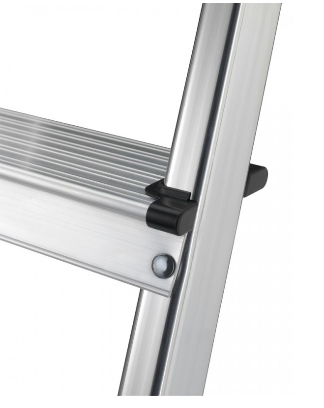 Scara pliabila HAILO StandardLine 8160307, 3 trepte, greutate maxima 150 kg, aluminiu, picioare antiderapante, tava multifunctionala, pentru uz casnic
