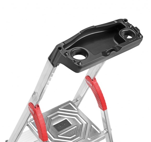 Scara pliabila HAILO StandardLine 8160607, 6 trepte, greutate maxima 150 kg, aluminiu, picioare antiderapante, tava multifunctionala, pentru uz casnic