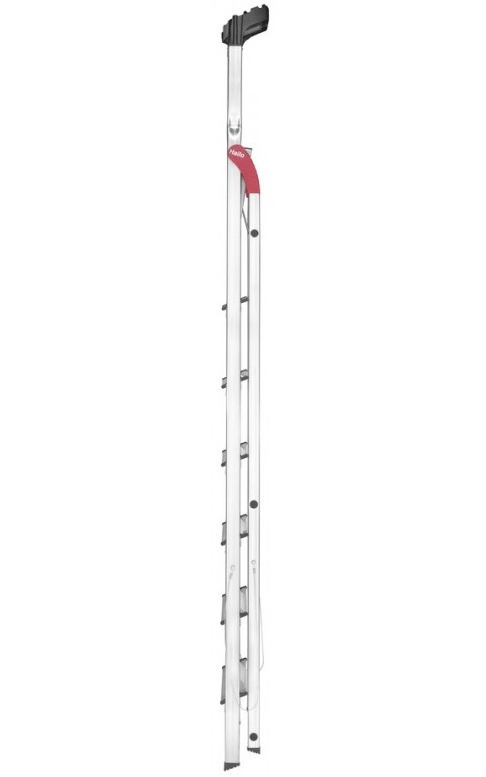 Scara pliabila HAILO StandardLine 8160707, 7 trepte, greutate maxima 150 kg, aluminiu, picioare antiderapante, tava multifunctionala, pentru uz casnic