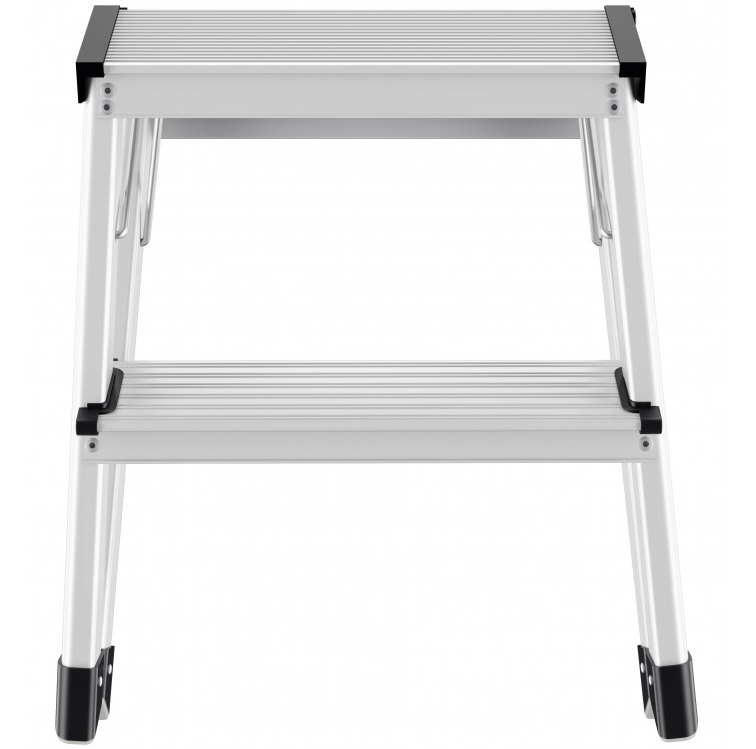 Scara pliabila HAILO D60 StandardLine 4442701, 2x2 trepte, greutate maxima 150 kg, aluminiu, picioare antiderapante, pentru uz casnic