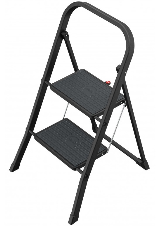 Scara pliabila HAILO K44 StandardLine 4396310, 2 trepte, greutate maxima 150 kg, din otel, picioare antiderapante, pentru uz casnic