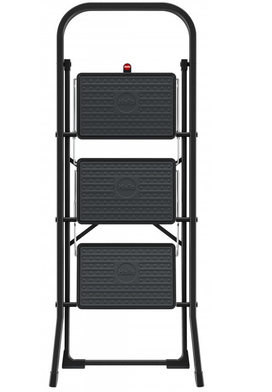 Scara pliabila HAILO K44 StandardLine 4397310, 3 trepte, greutate maxima 150 kg, din otel, picioare antiderapante, pentru uz casnic