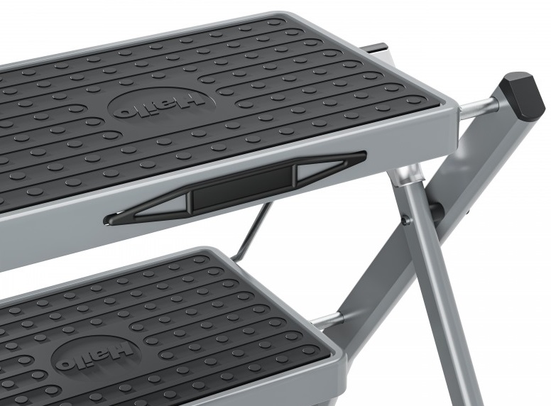Scara pliabila HAILO MK62 StandardLine 4310161, 2 trepte, greutate maxima 150 kg, din otel, picioare antiderapante, pentru uz casnic