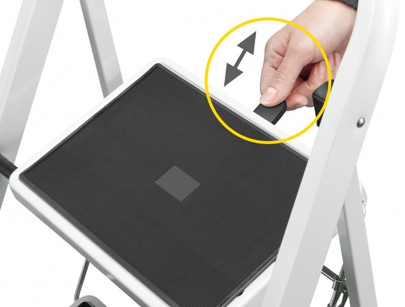 Scara pliabila HAILO K40 BasicLine 4396200, 2 trepte, greutate maxima 150 kg, din otel, picioare antiderapante, pentru uz casnic