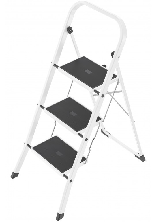 Scara pliabila HAILO K40 BasicLine 4397200, 3 trepte, greutate maxima 150 kg, din otel, picioare antiderapante, pentru uz casnic