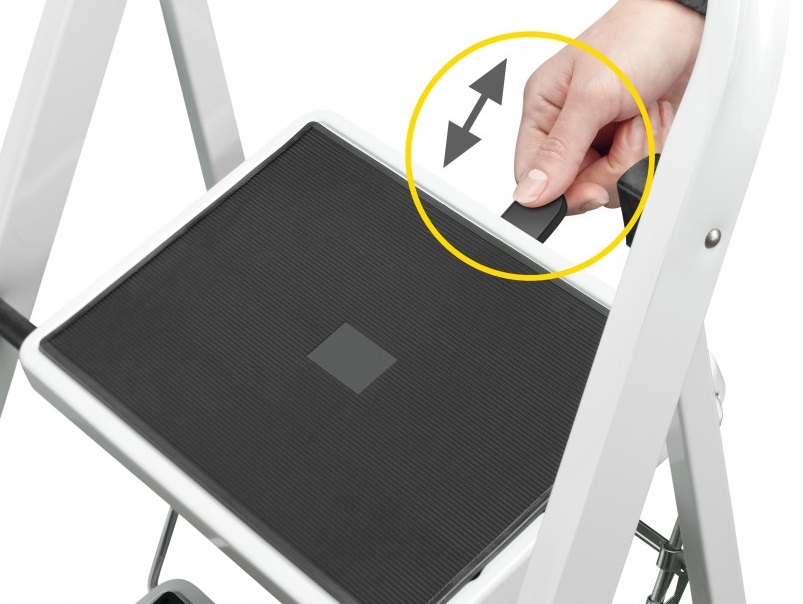 Scara pliabila HAILO K40 BasicLine 4397200, 3 trepte, greutate maxima 150 kg, din otel, picioare antiderapante, pentru uz casnic