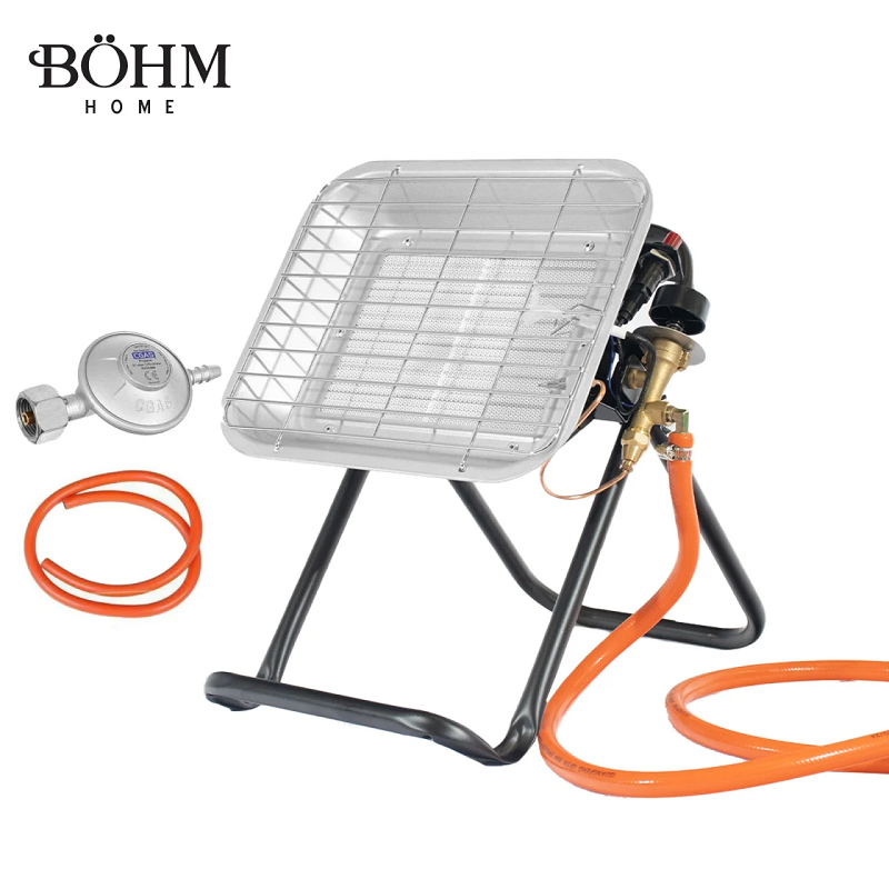 Incalzitor pe gaz GPL BOHM BF-009D-02 14832, 4.5 kW, 20-80 mp, regulator GPL + furtun GPL 1.5 m