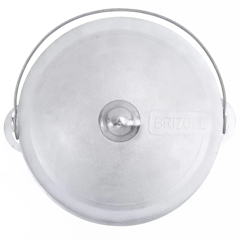 Ceaun tuci cu capac si toarta BRIZOLL 14841, din aluminiu alimentar, capacitate 10 litri, diametru 320 mm