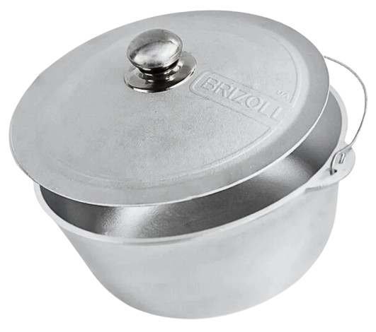 Ceaun tuci cu capac si toarta BRIZOLL 14841, din aluminiu alimentar, capacitate 10 litri, diametru 320 mm