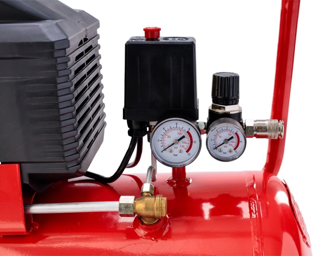 Compresor de aer VILLAGER AGM 50 L 077944, 1.5 kW, 2.01 CP, capactitate rezervor 50 litri, 8 bar