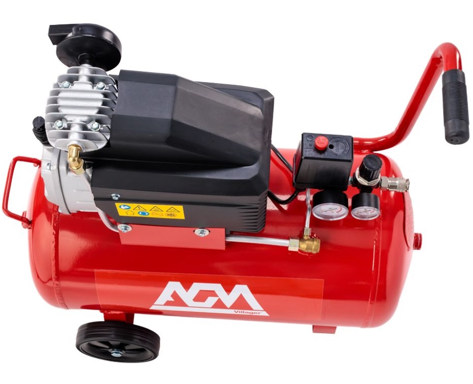 Compresor de aer VILLAGER AGM 50 L 077944, 1.5 kW, 2.01 CP, capactitate rezervor 50 litri, 8 bar