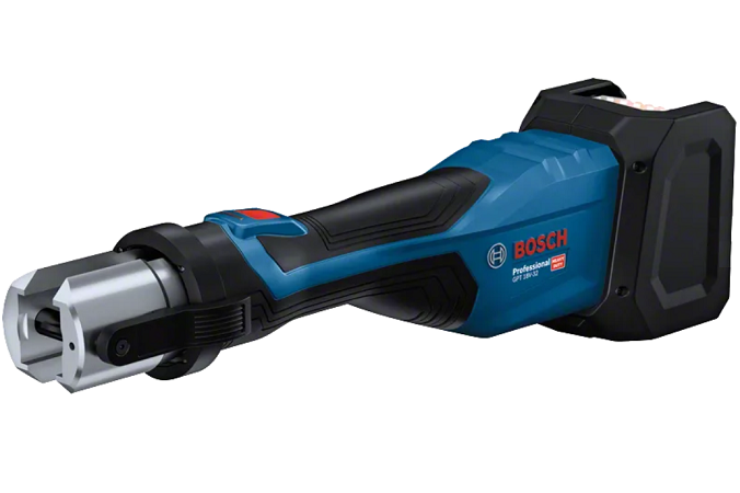 Scula pentru presare pe acumulator BOSCH Professional GPT 18V-32, 18V, forta presare 32 kN, diametru max conducte 110, 54 mm, fara acumulator/incarcator
