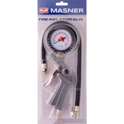 Pistol cu manometru pentru umflat rotile K2 Tire Inflator Gun W6850, metalic