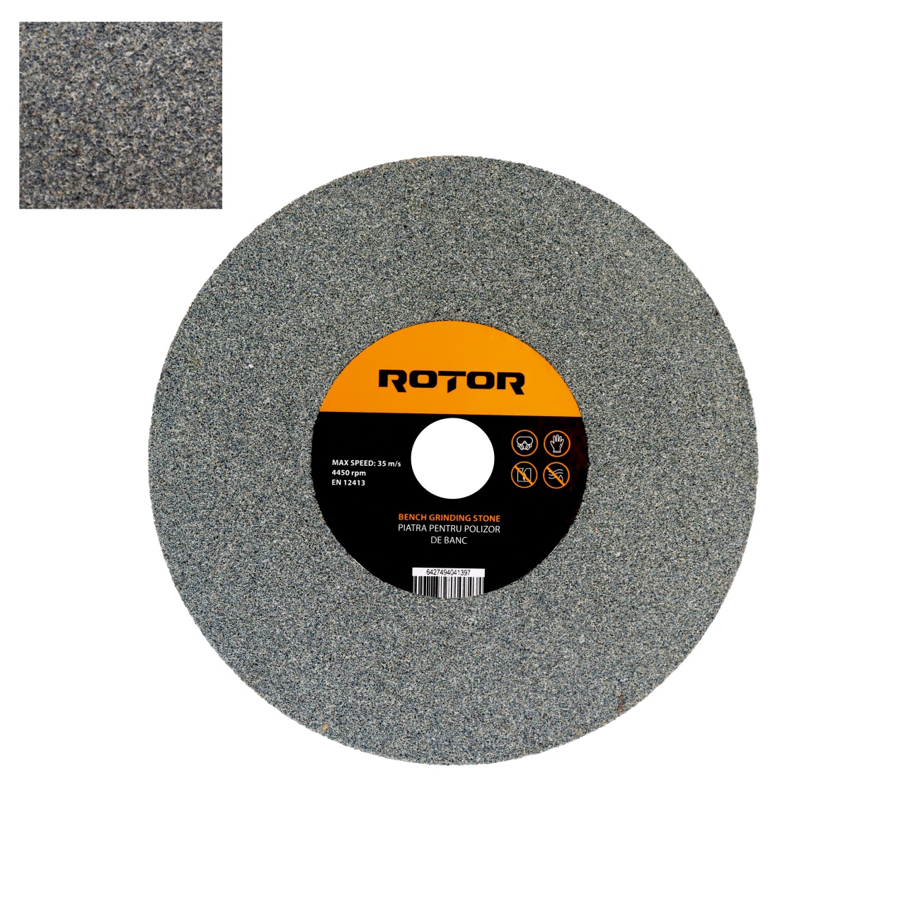 Piatra pentru polizor de banc ROTOR 14379, P36, 150x16x12.7 mm
