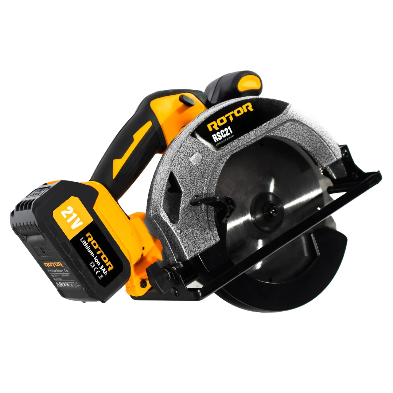 Fierastrau circular cu acumulator ROTOR 14524 RSC21, 21V, 3Ah, 1000 W, 4300 rot/min