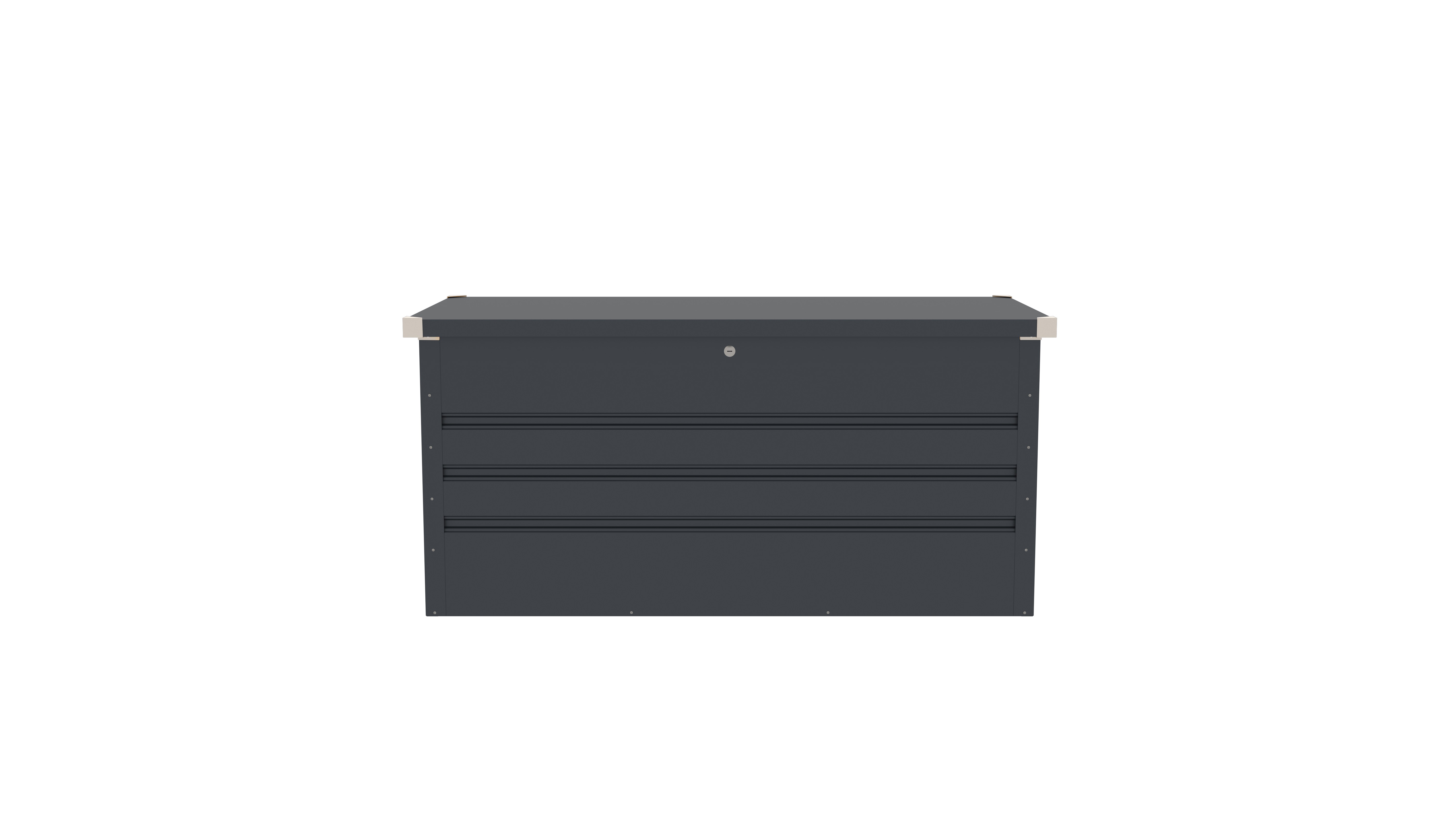 Lada pentru depozitare gradina metalica, KLUGMEISTER Max B, dimensiuni 132x61x62 cm, culoare Gri