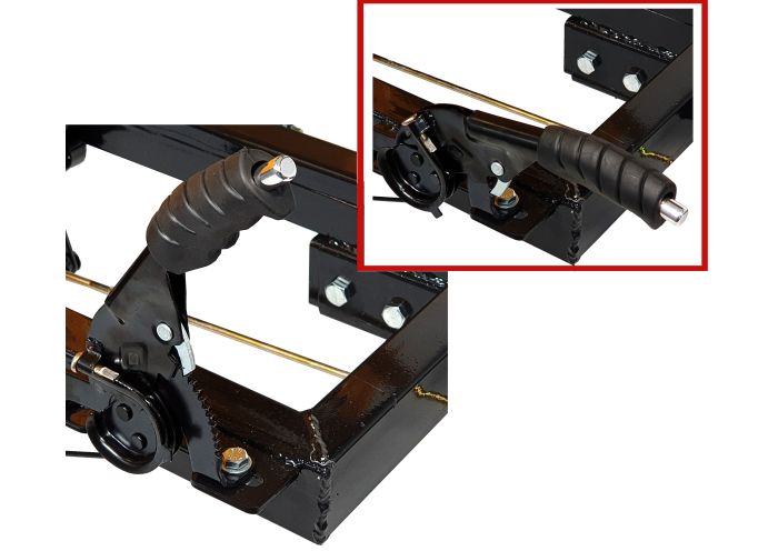 Remorca motocultor ProGARDEN Campo RM600C, 600 kg, 1 osie, prindere bolt, roti profil agricol 6.00-12