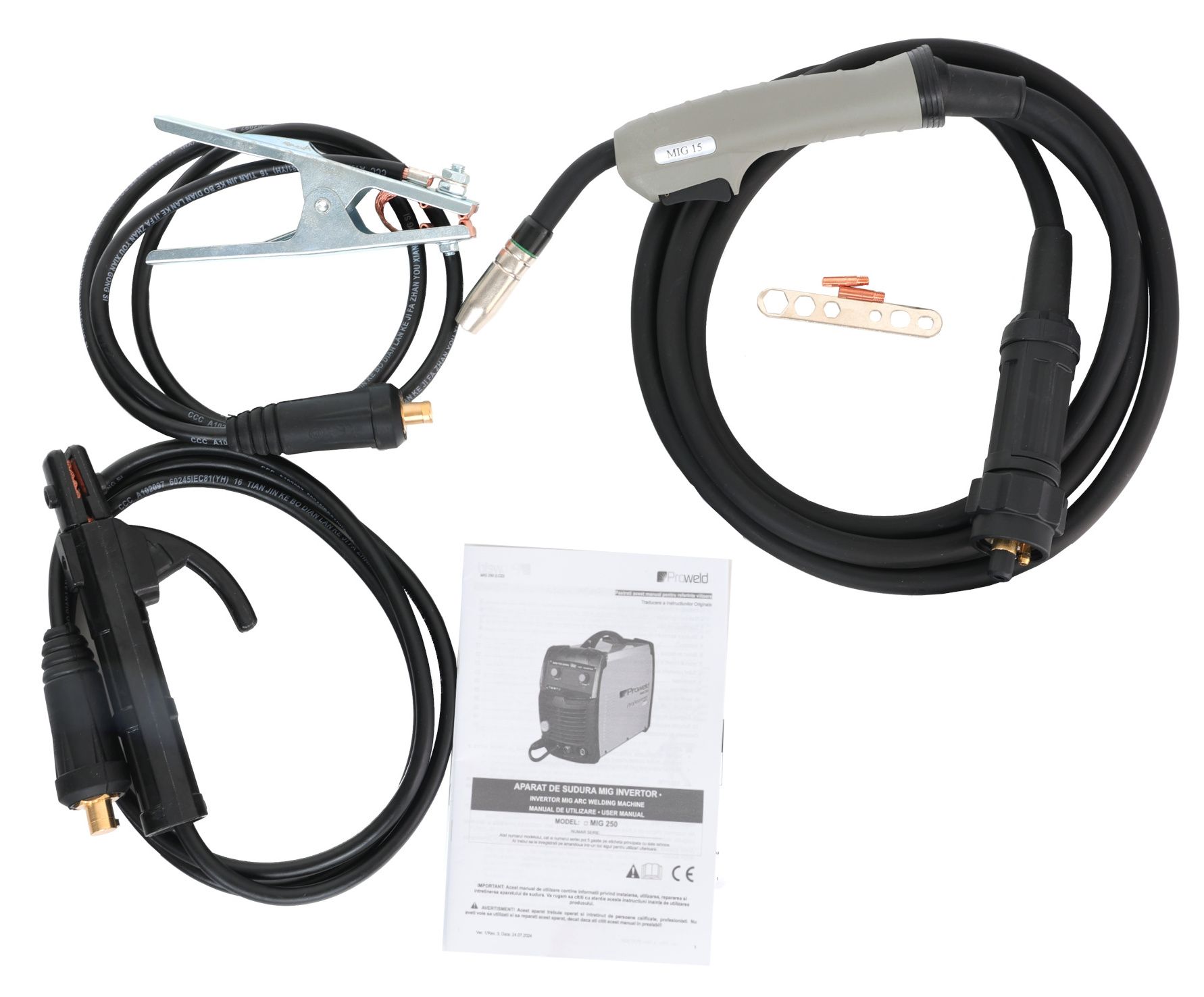 Invertor sudare profesional MIG/MAG ProWELD MIG 250 Synergetic, MMA, LiftTIG