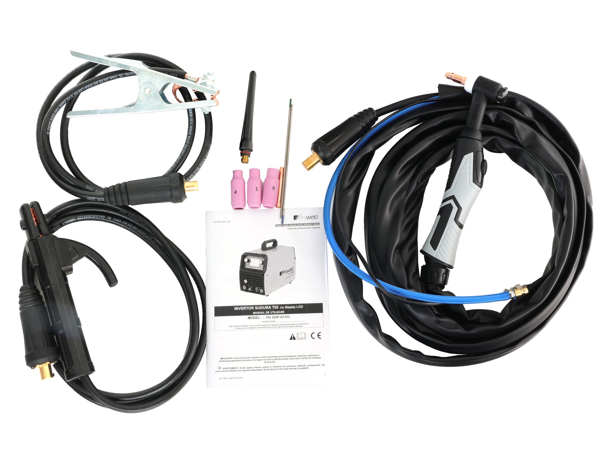 Invertor sudura profesional ProWELD TIG 220P AC/DC, Puls, TIG, Aluminiu, MMA
