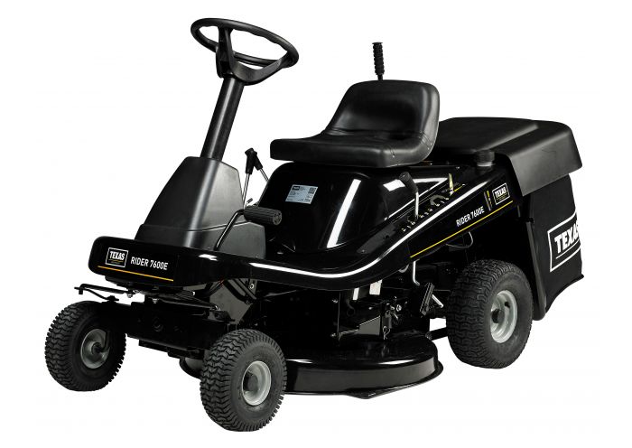 Tractoras pentru tuns gazonul TEXAS Rider 7600E 3-in-1 480090063120, cu colector, 10 CP, benzina, 900-1000 mm