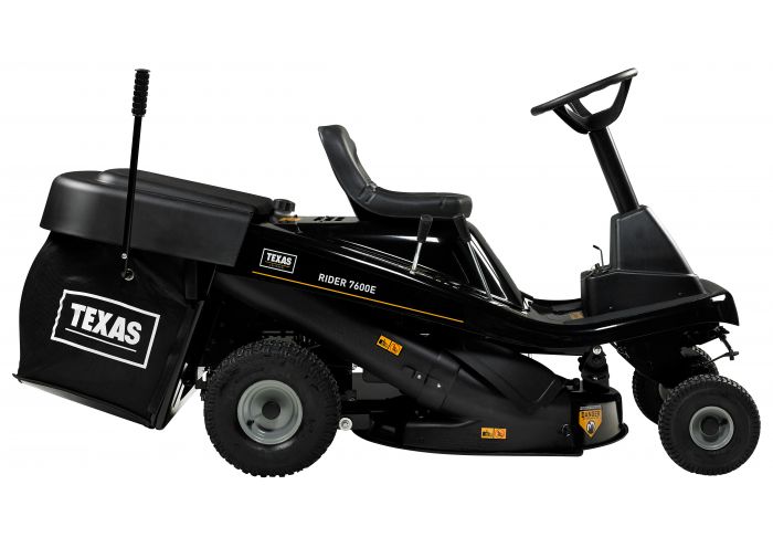 Tractoras pentru tuns gazonul TEXAS Rider 7600E 3-in-1 480090063120, cu colector, 10 CP, benzina, 900-1000 mm